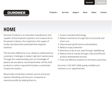Tablet Screenshot of duromer.com